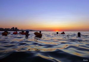 Sunrise Swim Bogatell Barcelona